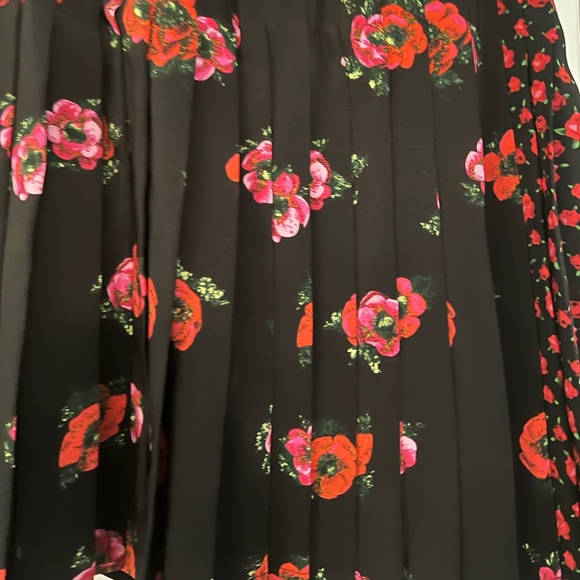 The Kooples Silk Pleated Floral Skirt - Picture 5 of 10